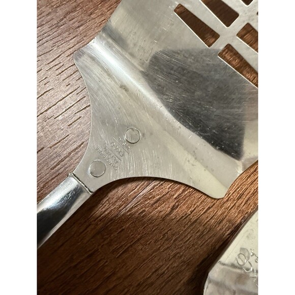 Vintage EKCO Slotted Spatula Turner Chromium Plated Nylon Spice of Life 12" MCM - Picture 4 of 7